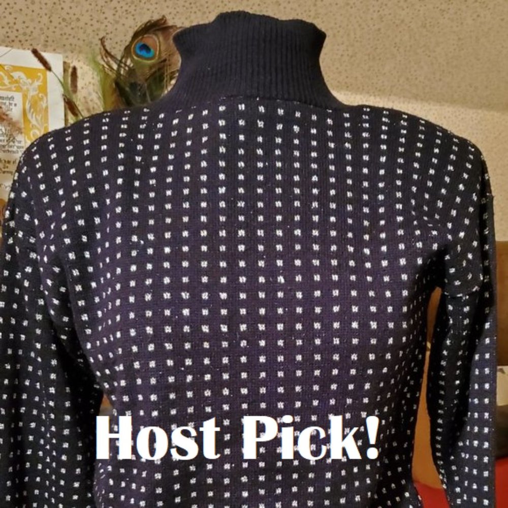 1980's Arlette Rousseau mock turtleneck - Vintage!